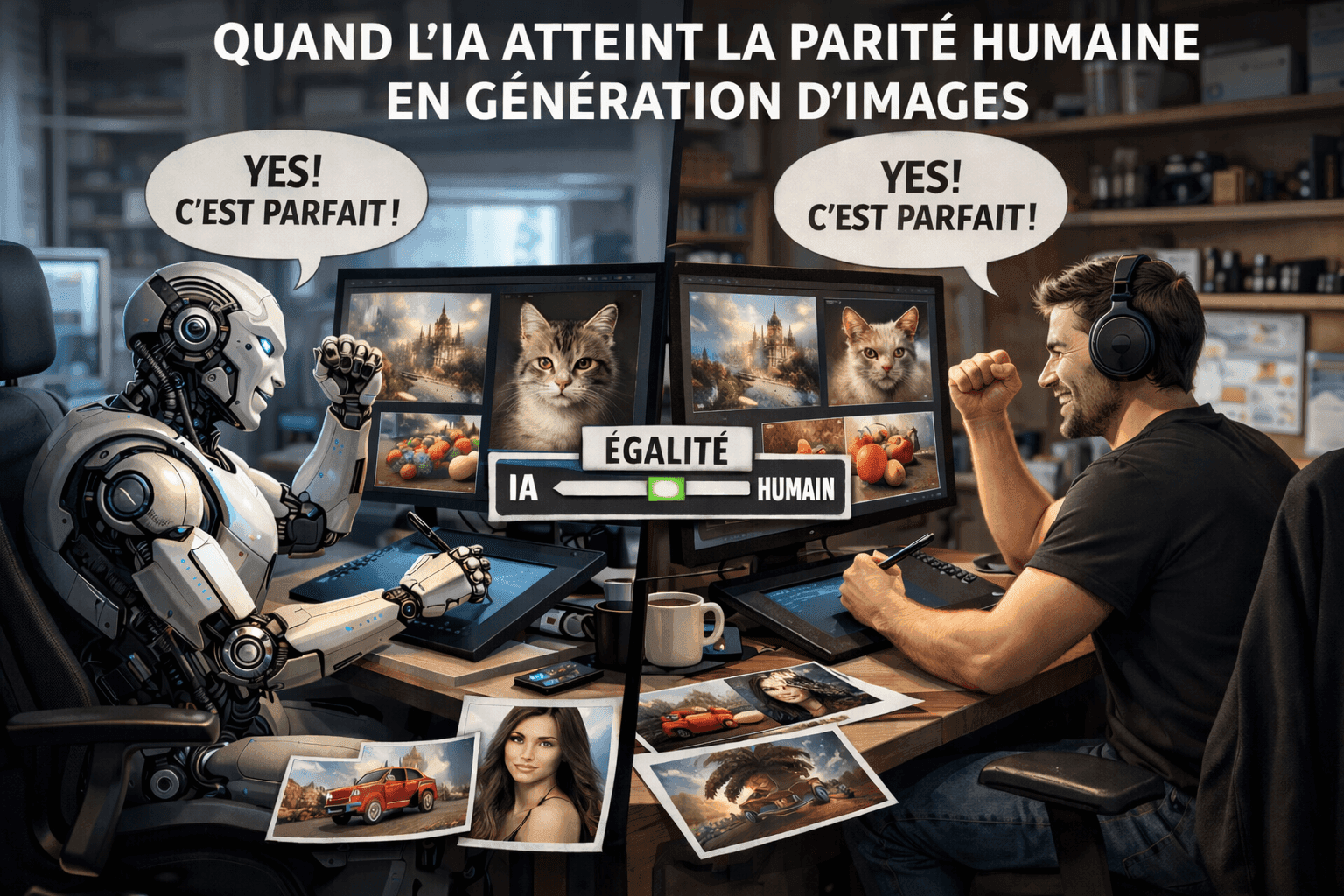 L'IA et l'artiste créent ensemble